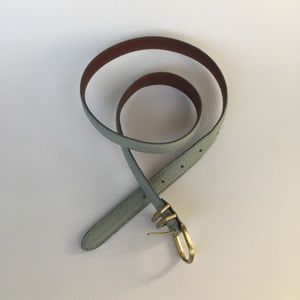 Vintage Coach Mint Colored Genuine Leather Belt
